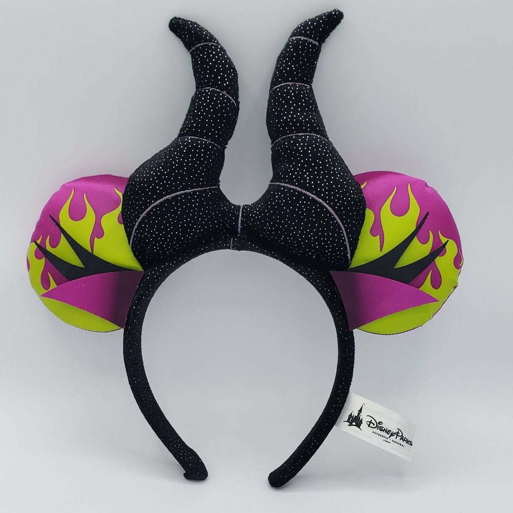 Disney Parks Mouse Ears Sleeping Beauty Maleficent Horns Headband | RETIRED